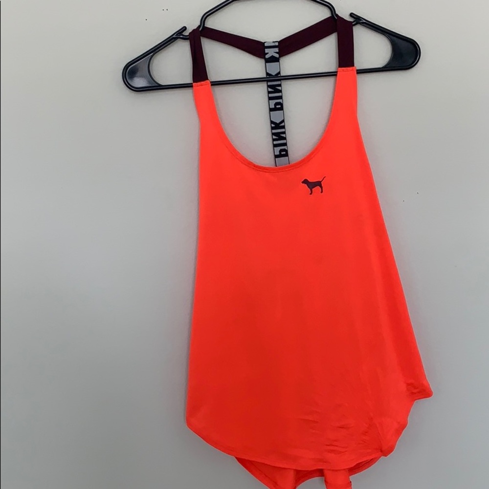 VICTORIA SECRET PINK RACE BACK TANK TOP